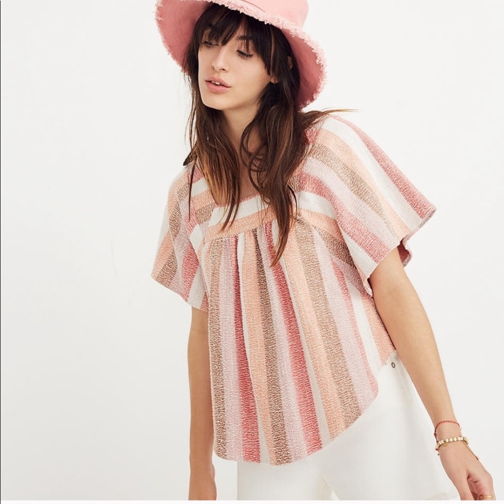 Madewell Texture + Thread Cotton Butterfly Top S Small